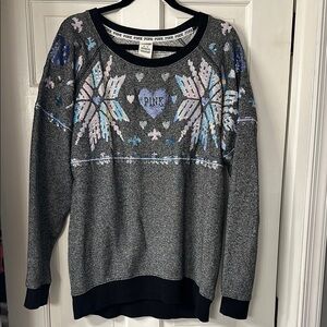 PINK Victoria's Secret Women's Gray Sweater